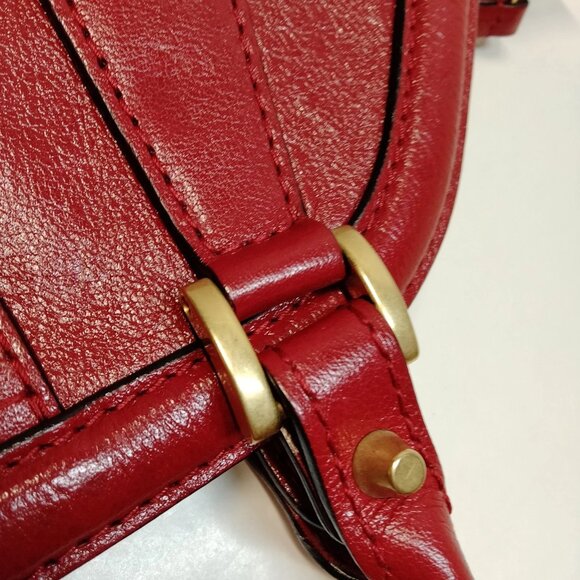 Authentic Gucci Red Leather Hand Bag mon869-110925 - Picture 9 of 16